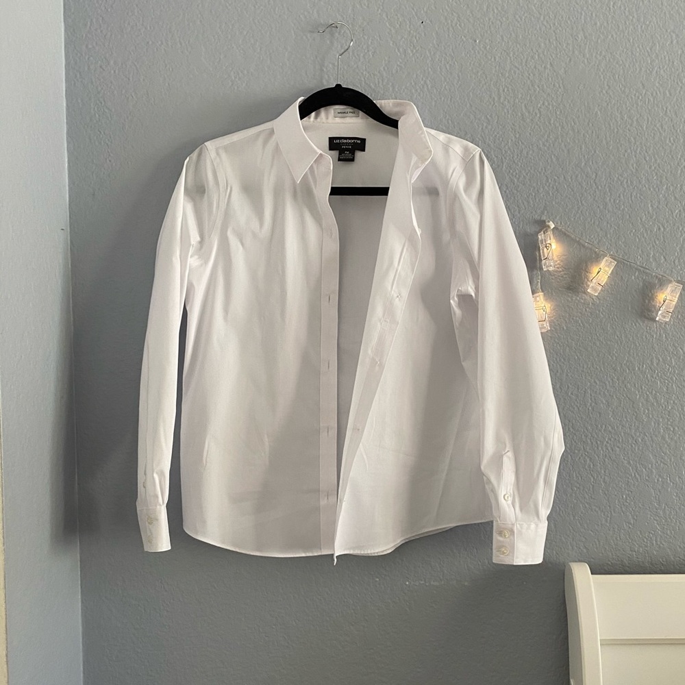 white button up !!
